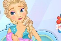 Elsa de Frozen Tiene un Bebé